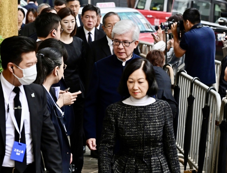 行會召集人葉劉淑儀與多名新民黨成員到場。 劉駿軒攝