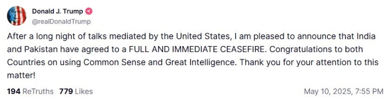 特朗普發文 特朗普發文