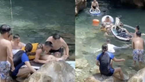 擅闖清遠“一線天”驢友溺斃 擅闖清遠“一線天”驢友溺斃