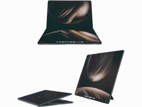 全球首款鴻蒙折疊屏電腦華為 MateBook Fold。 微博3