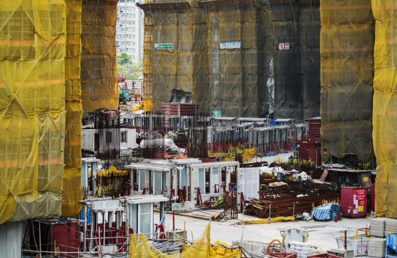 觀塘安達臣道首置盤地盤。 吳艷玲攝