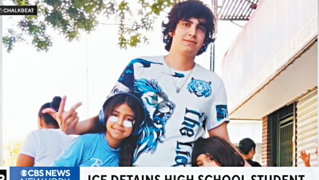 委內瑞拉青年迪倫在紐約移民法庭被捕。