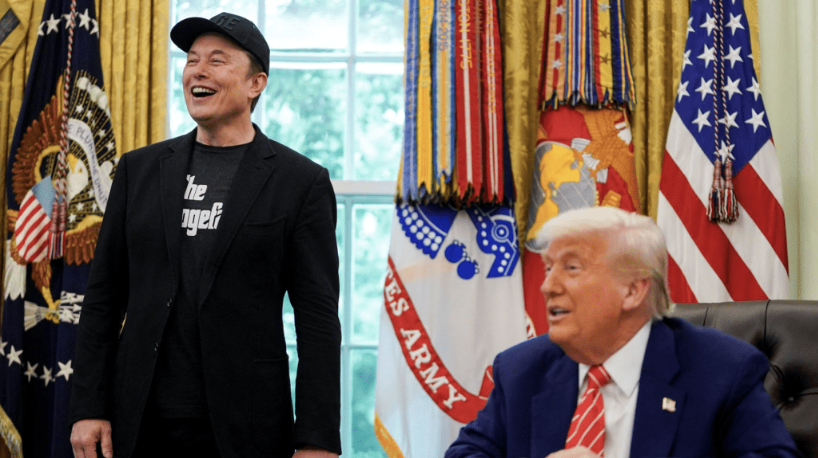 馬斯克(左) 馬斯克(左)