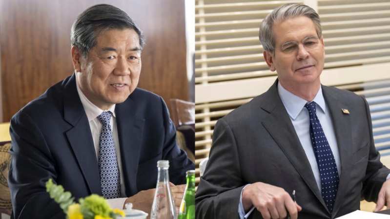 何立峰與貝森特 何立峰與貝森特