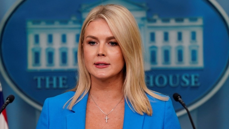 白宮萊維特指特朗普正與團隊審視貿易協議細節,目前對內容感滿意。 路透社.jpg 白宮萊維特指特朗普正與團隊審視貿易協議細節,目前對內容感滿意。 路透社.jpg