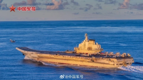 遼寧艦放飛艦載戰斗機 遼寧艦放飛艦載戰斗機