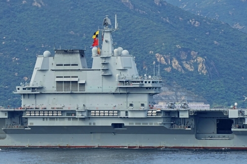 山東艦 - 山東艦航母編隊訪港。1