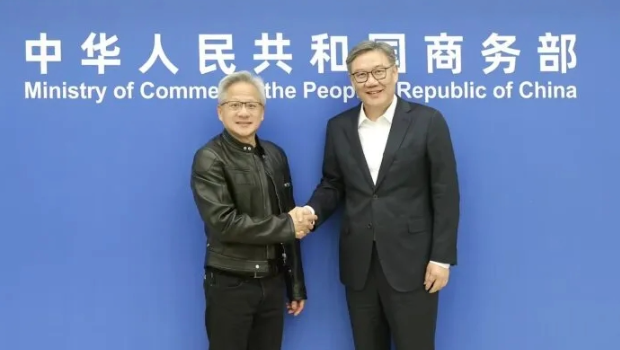 王文濤會見黃仁勛 王文濤會見黃仁勛