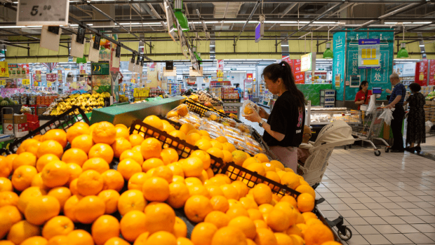 中國7月CPI按年持平，PPI跌3.6%