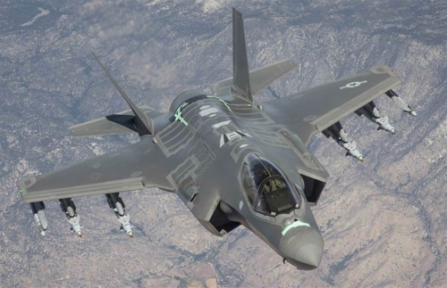 美國空軍F-35隱形戰機的資料照。