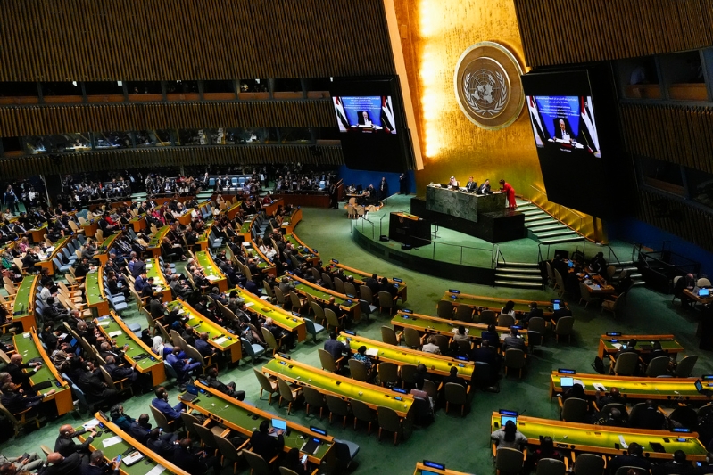 巴勒斯坦總統于聯合國影片發表講話 巴勒斯坦總統于聯合國影片發表講話