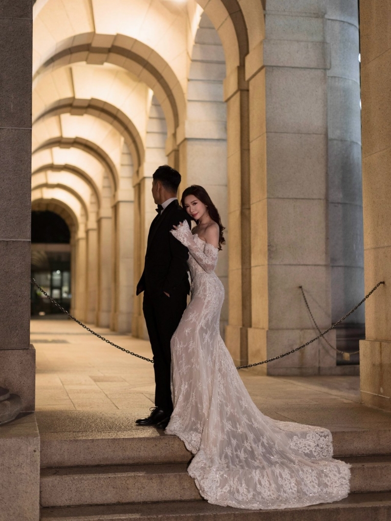 梁凱寧與未婚夫非常合襯。