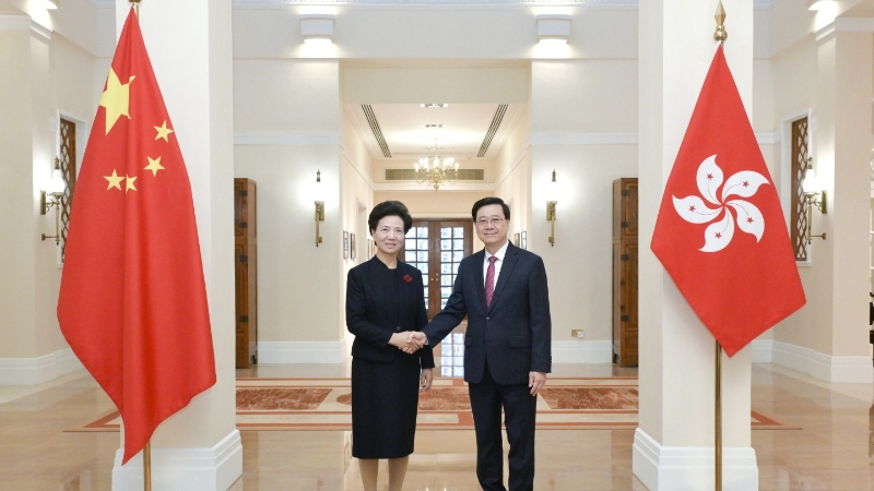 國務委員諶貽琴訪港考察全運會 國務委員諶貽琴訪港考察全運會